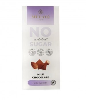 MULATE LIGHT pieninis šokoladas su migdolais