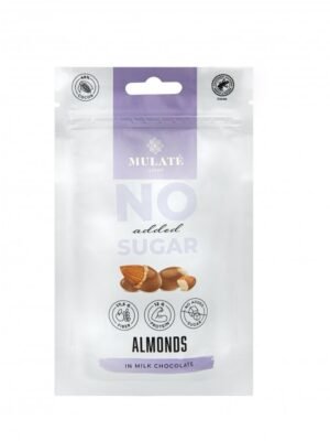 MULATE LIGHT skrudinti migdolai pieniniame šokolade