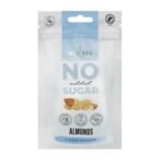 MULATE LIGHT skrudinti migdolai baltame šokolade be pridėtinio cukraus su saldikliais, 90 g